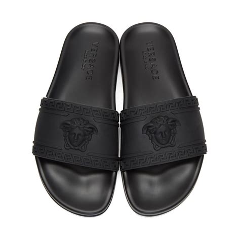 versace men slide|versace flip flops men's.